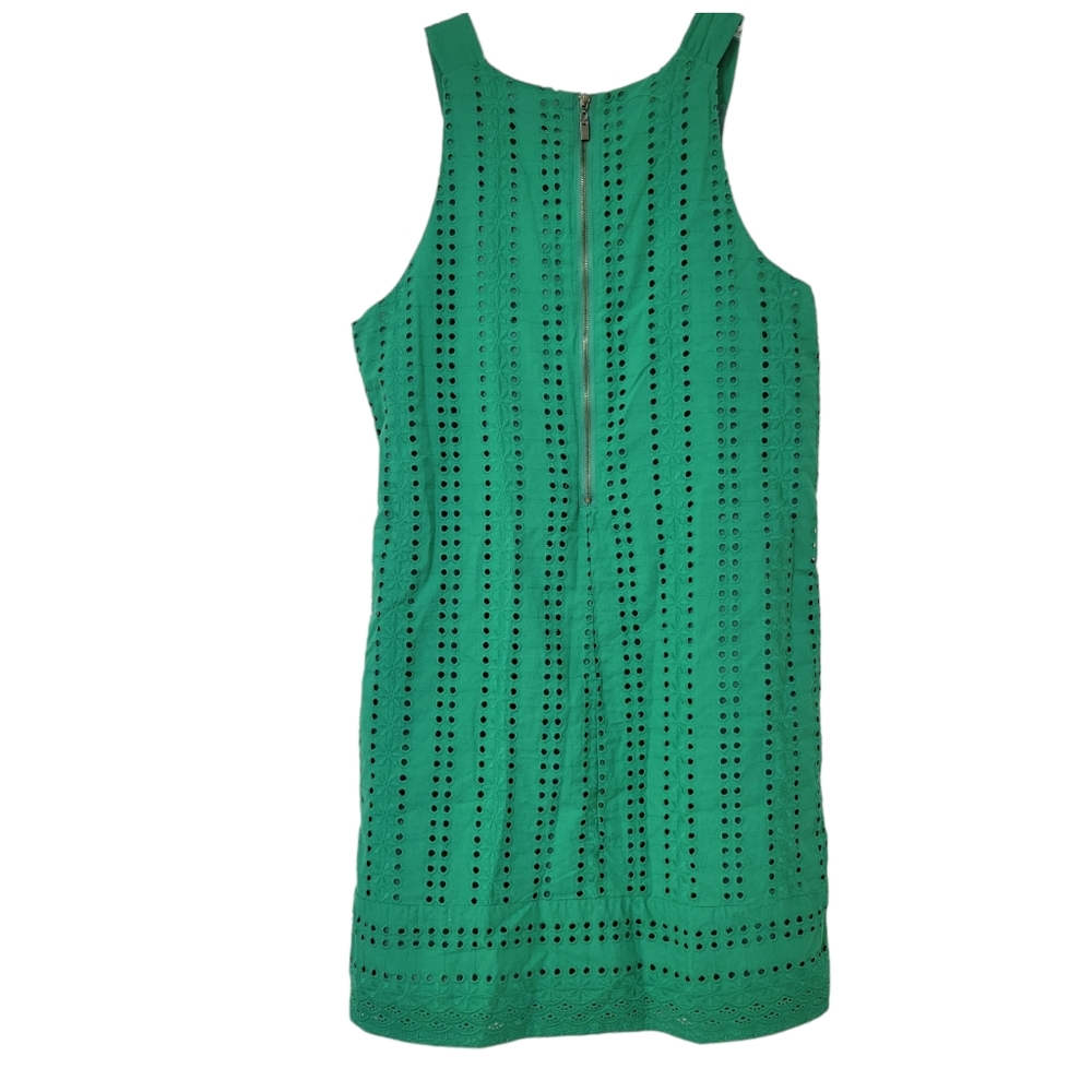Isabel & Nina Green Eyelet Mini Dress Size 8 - Picture 2 of 7